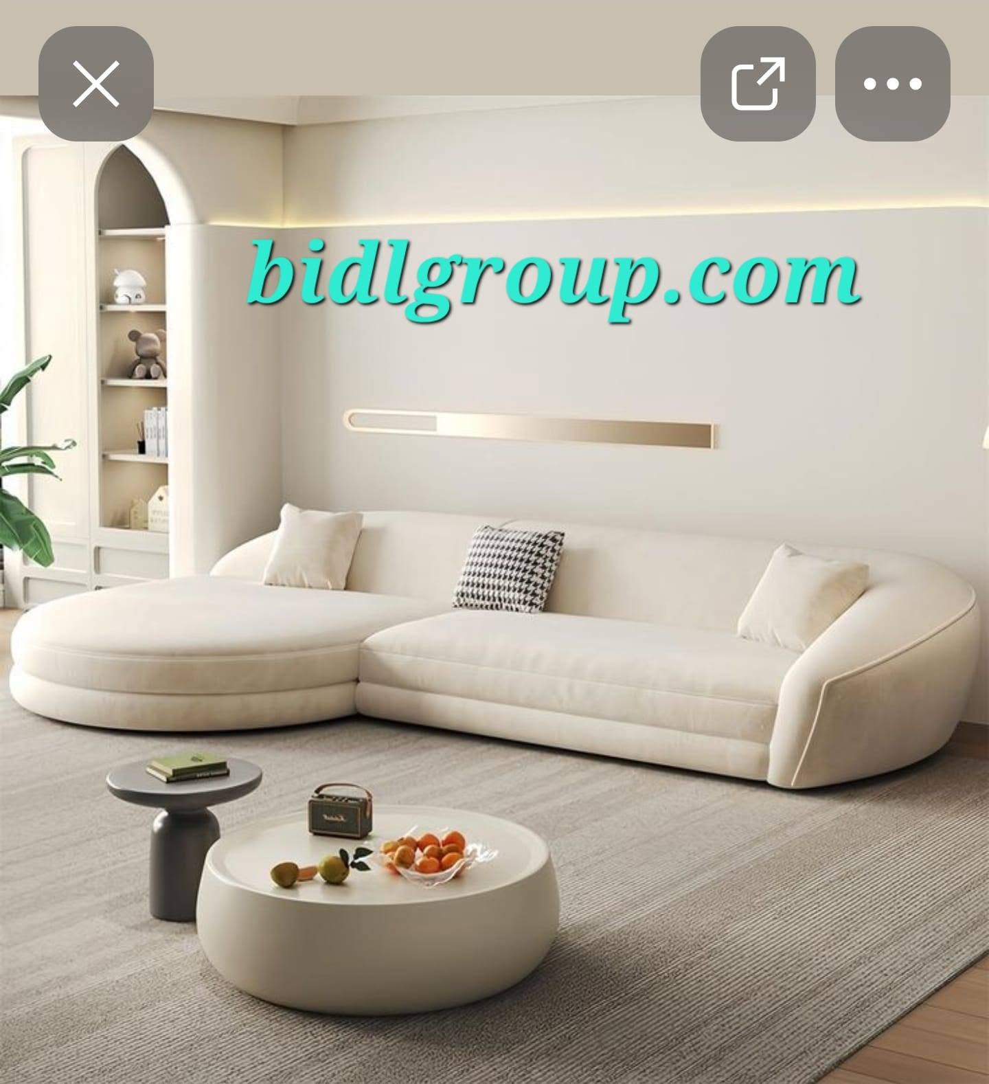 Premium Fabric Sofa | Bidl-BT-355 | Luxury Cotton Fabric Sofa with Super Soft Foam | BIDL Group