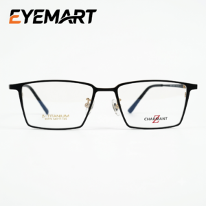 CHARMANT Z 33770 Beta Titanium Rectangular Optical Glasses – Black & Gold
