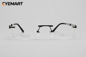Line Art XL2211-1 Excellence Titanium Square Rimless Eyeglasses