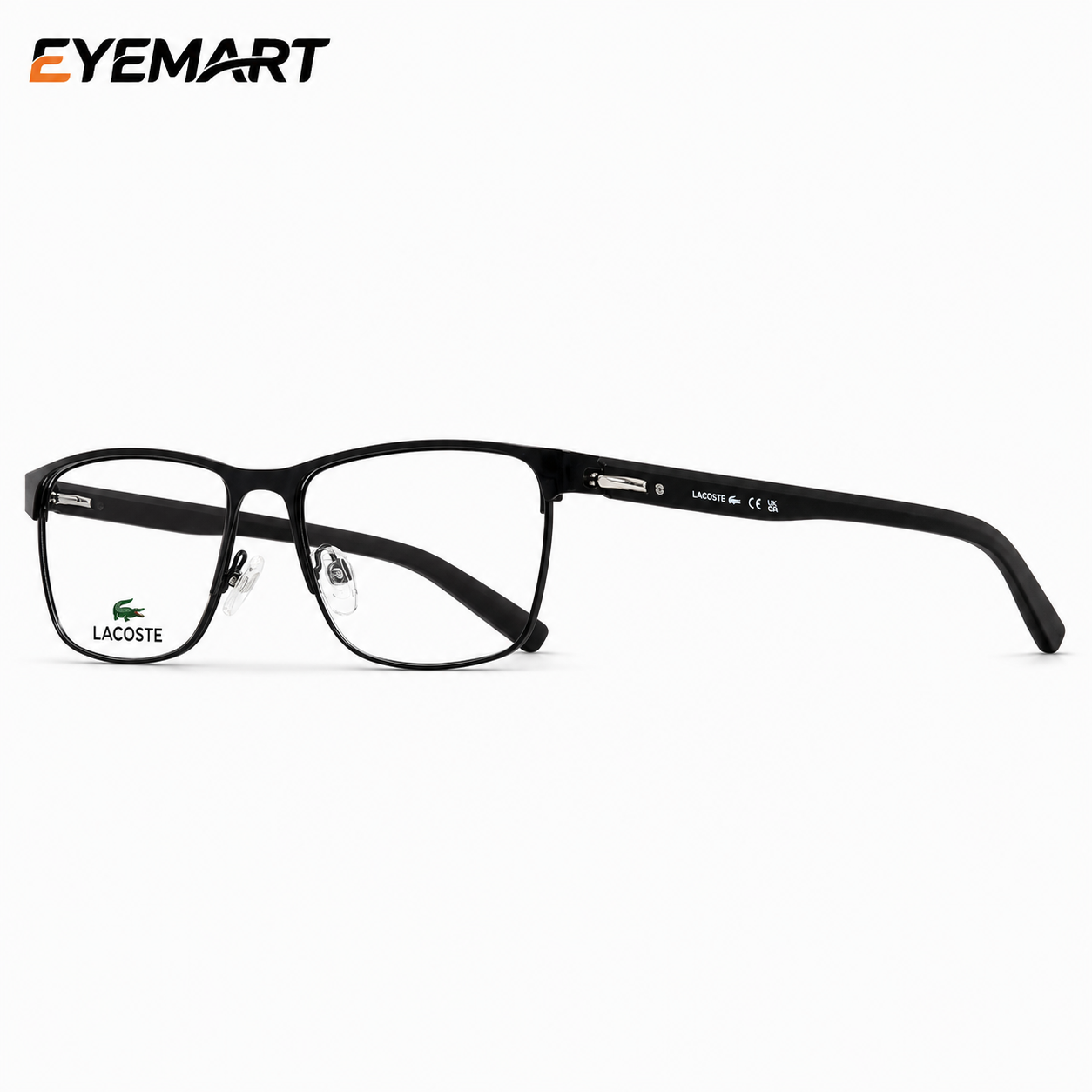 Lacoste Metal Rectangle Optical Glasses – Black & Blue - Image 4