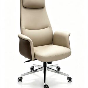 Ergonomic Boss Chair 1911-2 Luxury PU Leather Swivel Office Chair with Adjustable Seat Height